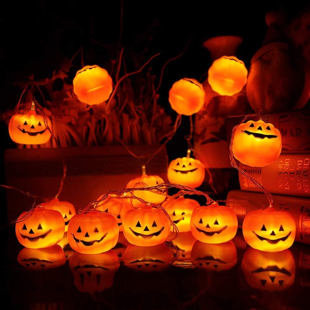 Halloween Lights, 20 LED Pumpkin String Lights (Pumpkin Lights)
