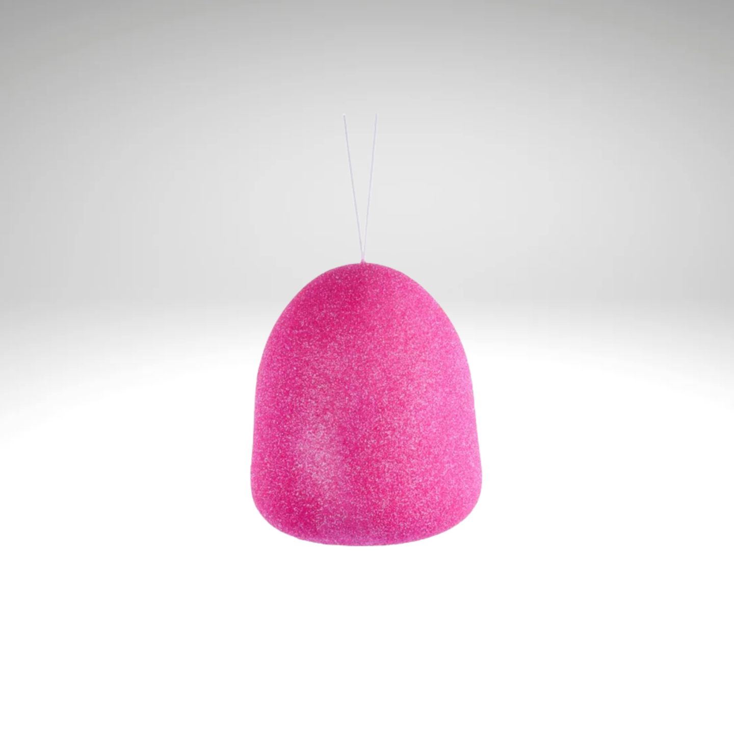 Pink Glitter Gumdrop Ornament &#x2013; 5&#x22; Candyland Faux Food Christmas Decor-XJ711811