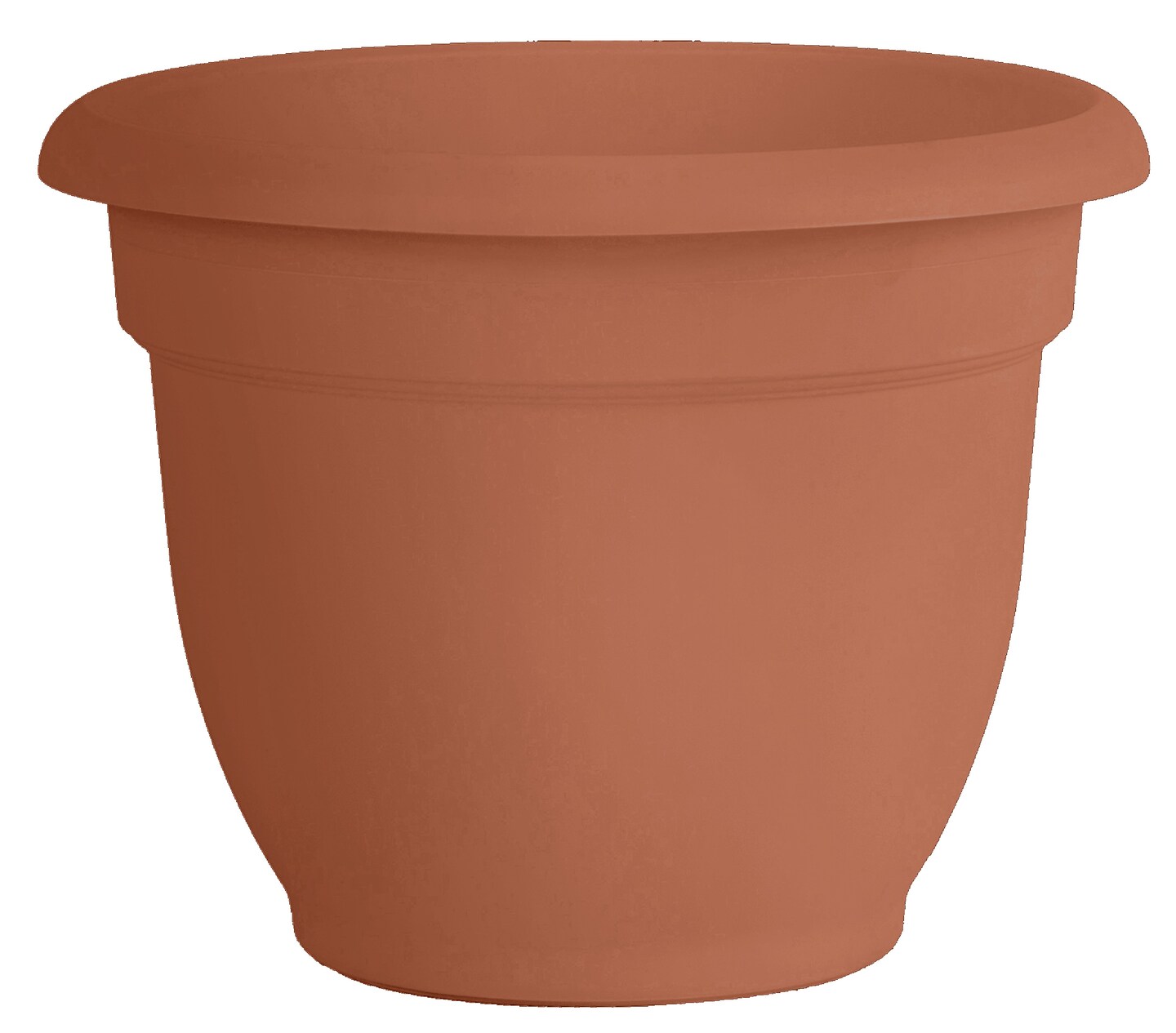 Bloem Ariana Pot Planter: 16" - Terra Cotta - Durable Resin Pot, For Indoor and Outdoor Use, Gardening, Self Watering Disk Included, 6 Gallon Capacity