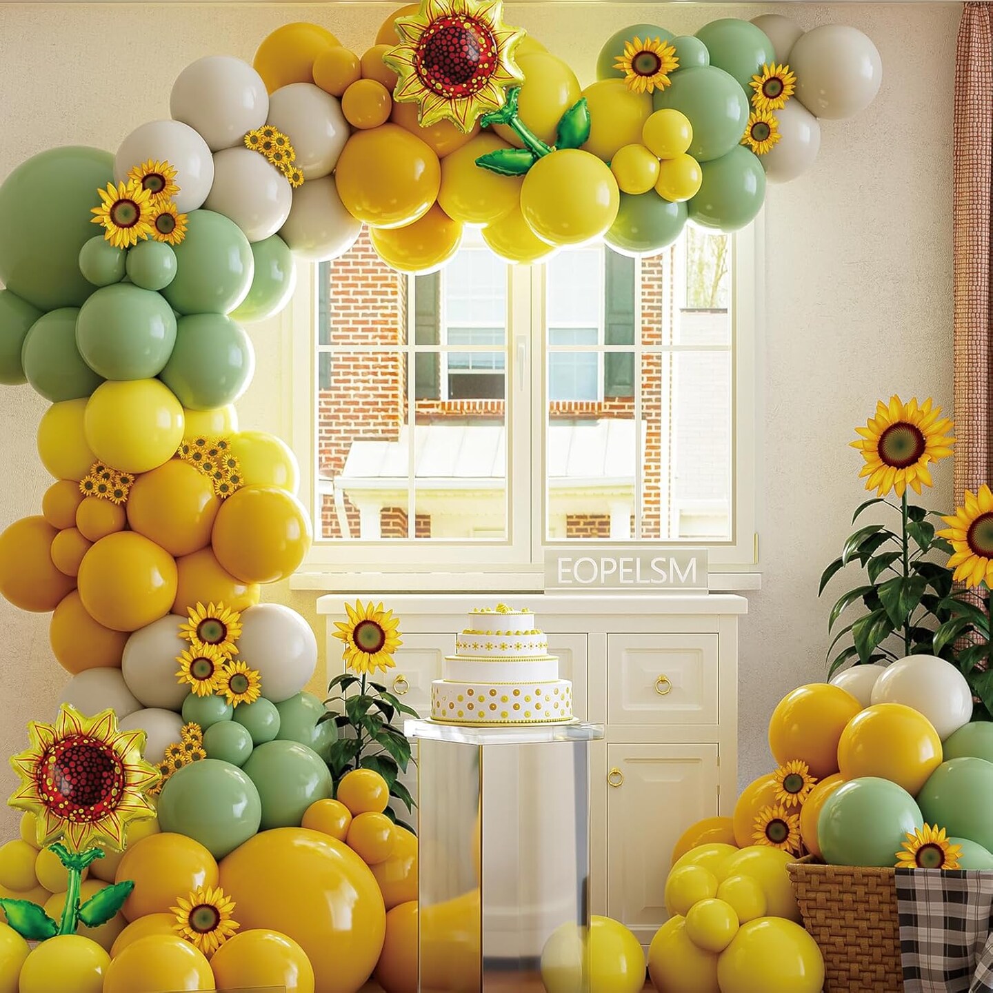 Sunflower Balloon Garland Arch Kit (Sunflower) 1 x 1 x 1 inches