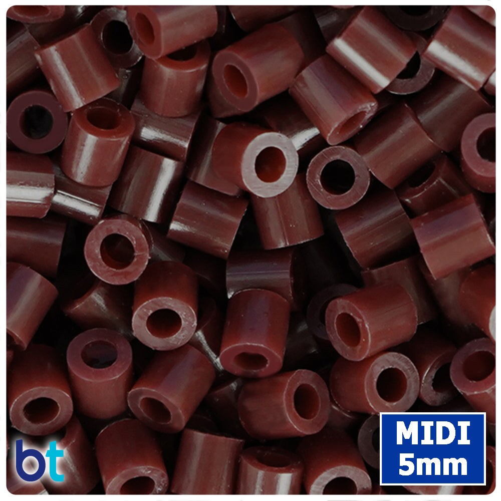 BeadTin Chocolate 5mm Midi Fuse Beads (1000pcs)