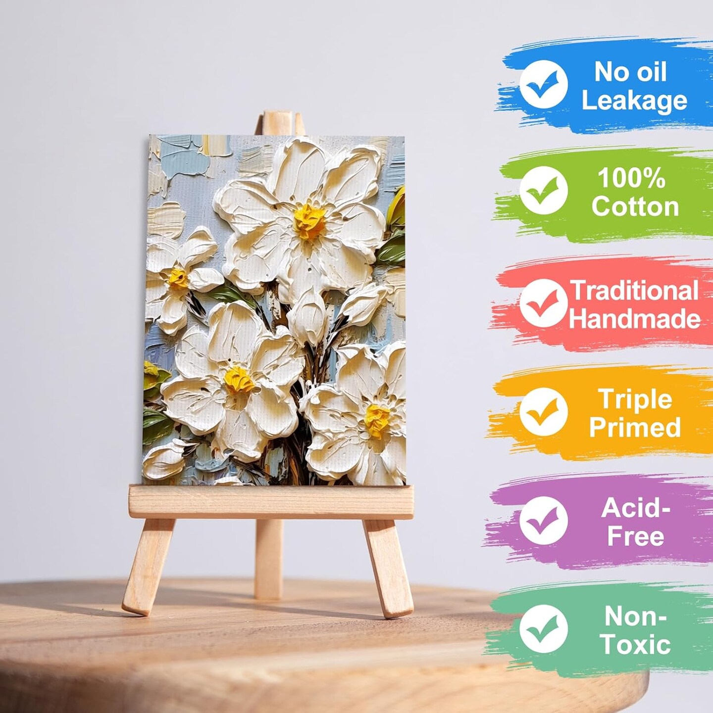 36 Pack Small Canvas Boards - 5x7 Inch