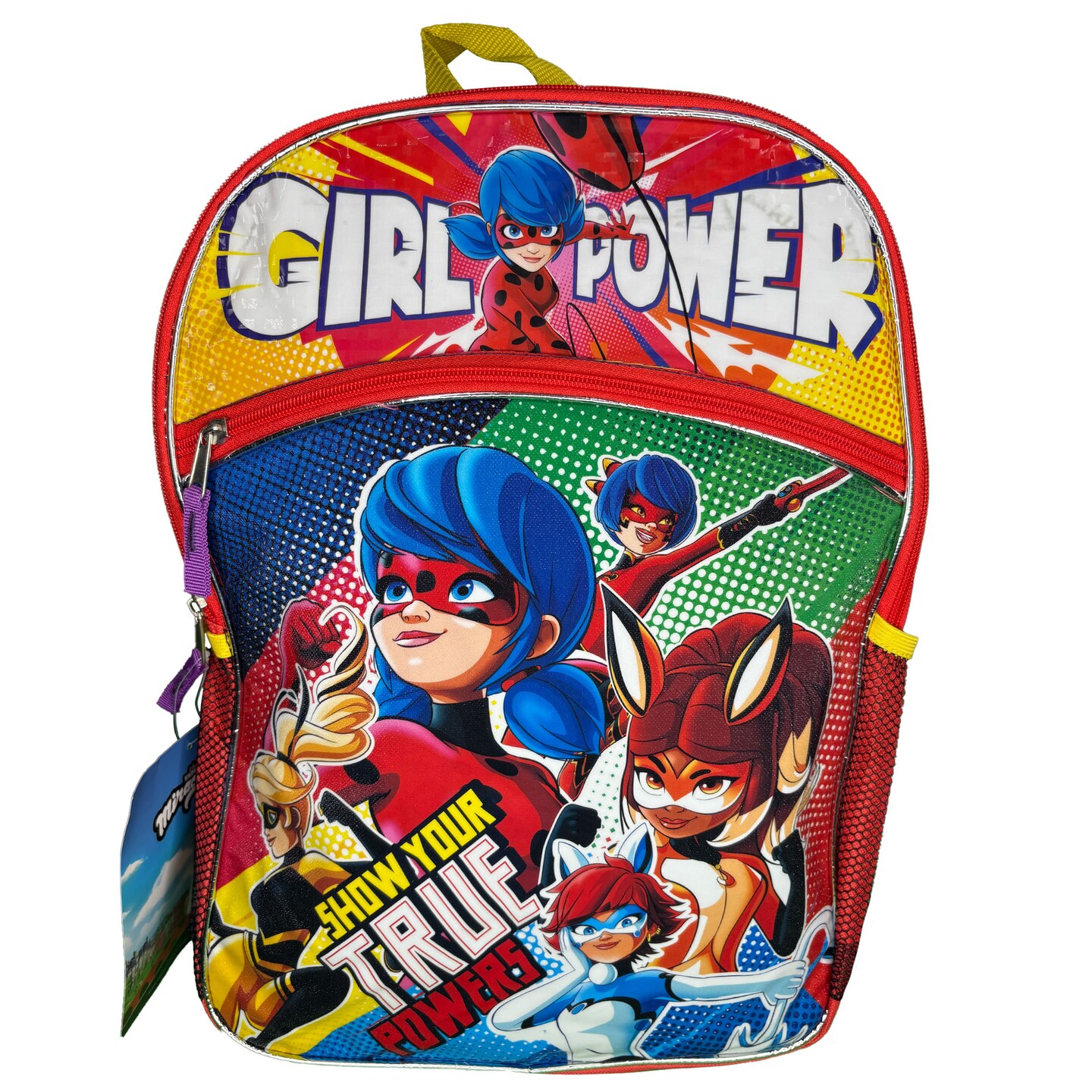 Disney Miraculous Girl Power Ladybug 16" Backpack, Show Your True Power for Girls
