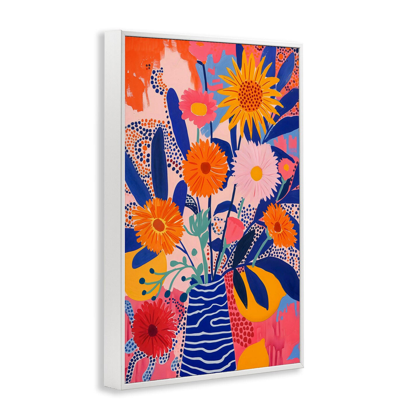 Stupell Industries Whimsical Floral Bouquet Framed Giclee, design by LSR Creative Studio