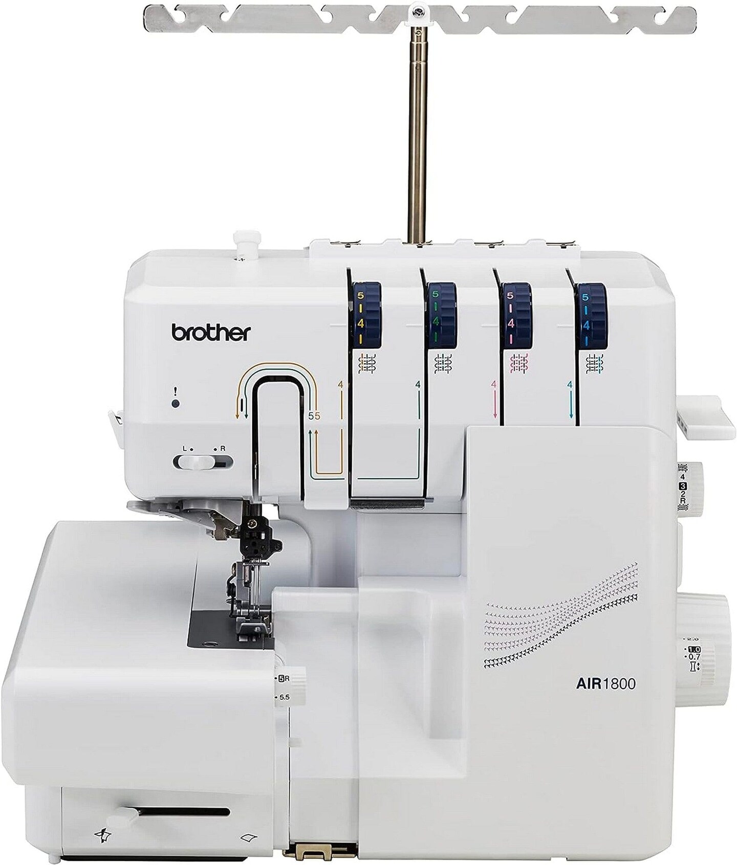 Brother Air1800 Air Serger with Jet-Air Threading &#x26; 80 Spool Thread Kit