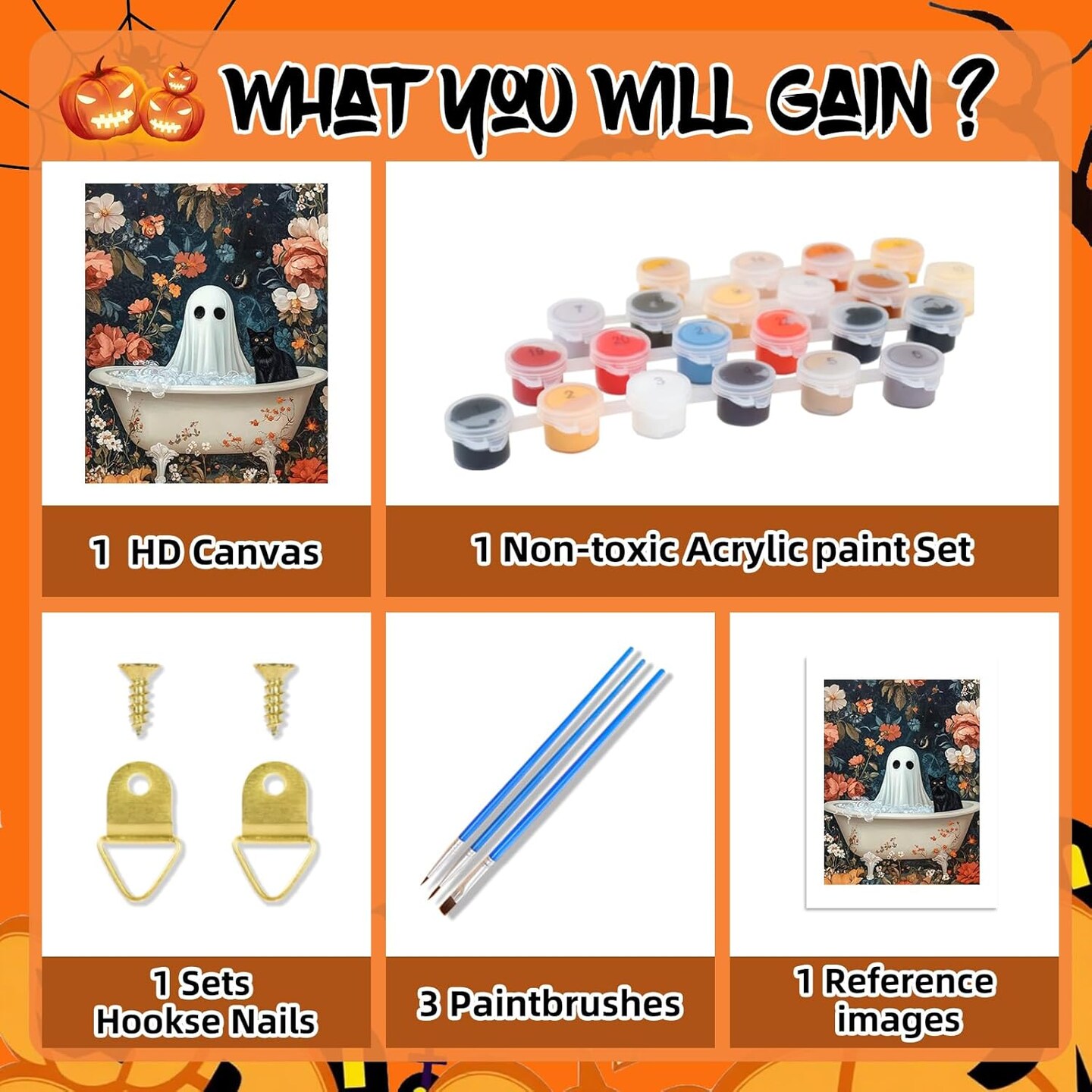 Halloween Paint by Numbers Kit (06-Halloween)