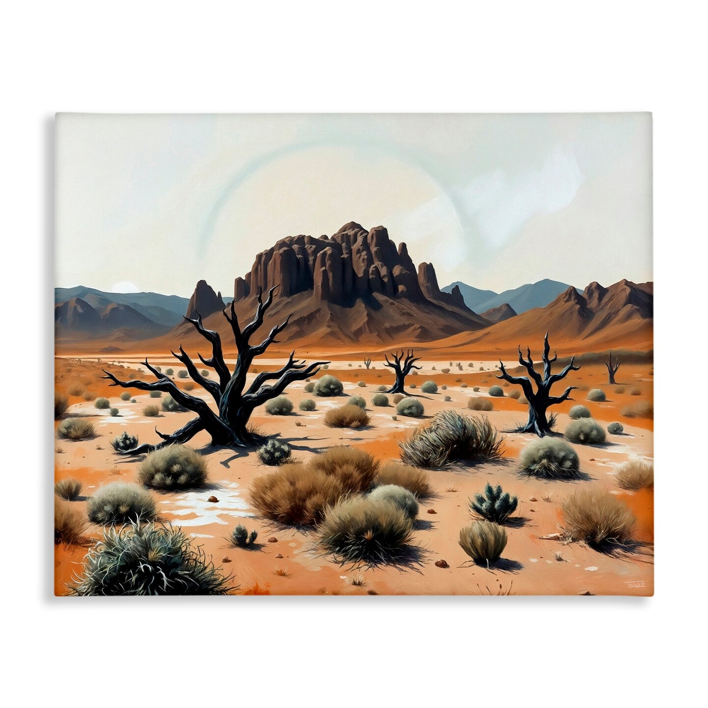 Stupell Industries Cottonwood Desert Mesas Canvas, design by Tabz Jones