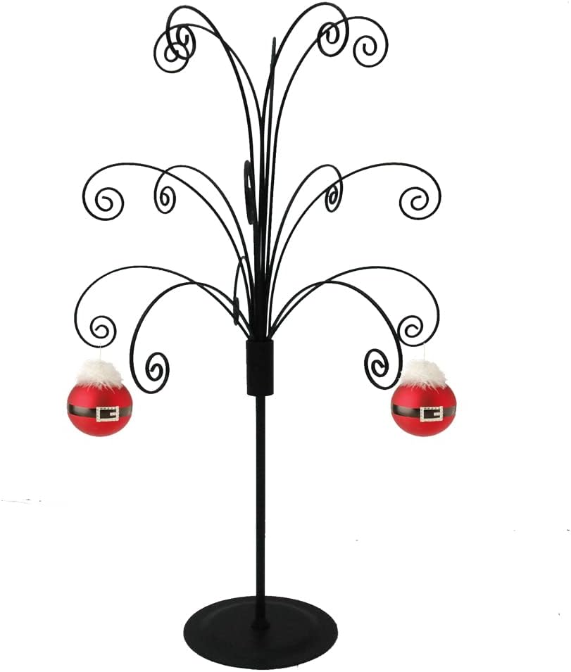 20 Inch Ornament Tree Display Stand Holder Hanger (Black)