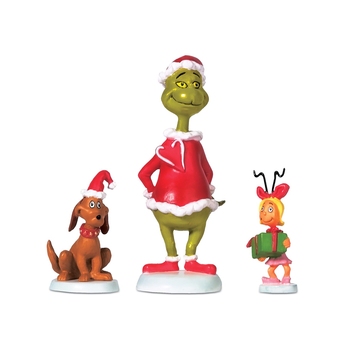 Department 56 Grinch Village Grinch Max &#x26; Cindy-Lou Who Christmas Village Figurine 2.8in H