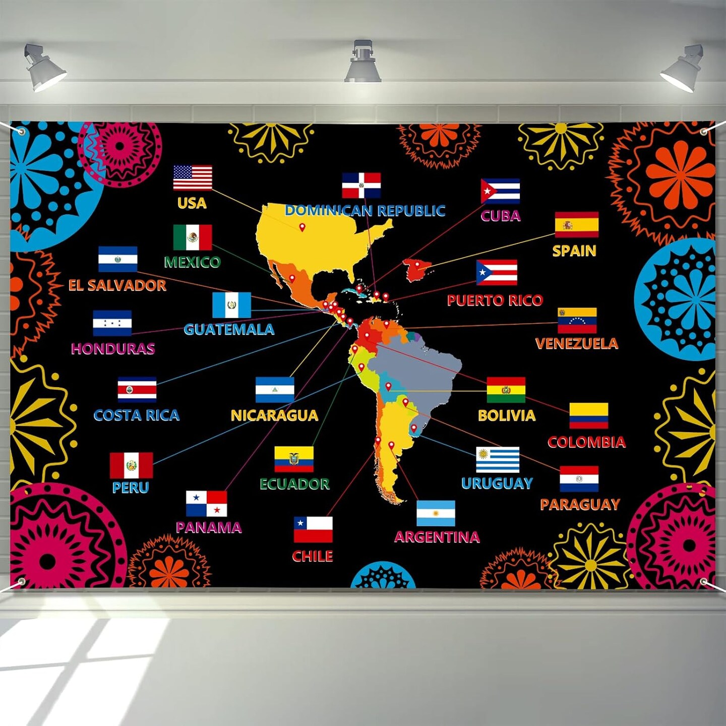 Hispanic Heritage Month Decorations Banner - 72&#x22; x 48&#x22;