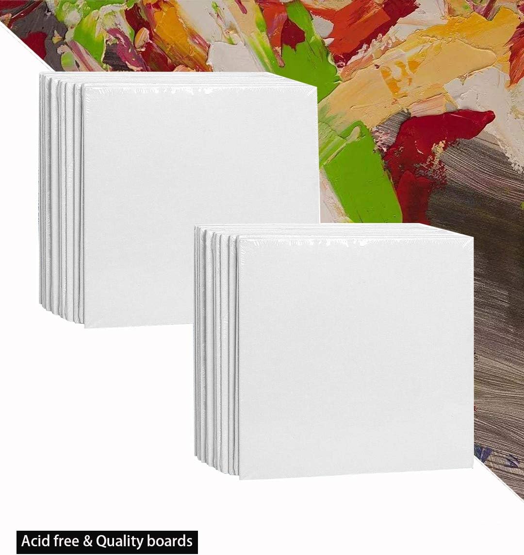24 Pack Mini Canvas Panels (white)