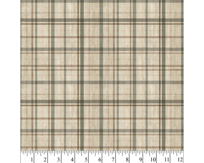 Woodland Plaid Cotton Fabric | By The Yard | Sewing and Crafting | 44 inches wide