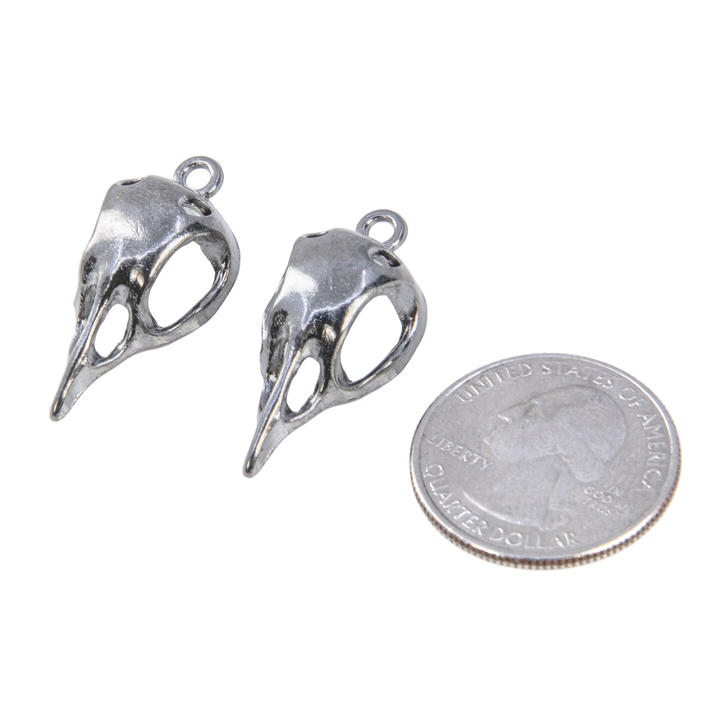 Gunmetal Finish Sparrow Pendant/Charms Set of Two Pendant/Charms - ZBN-C38