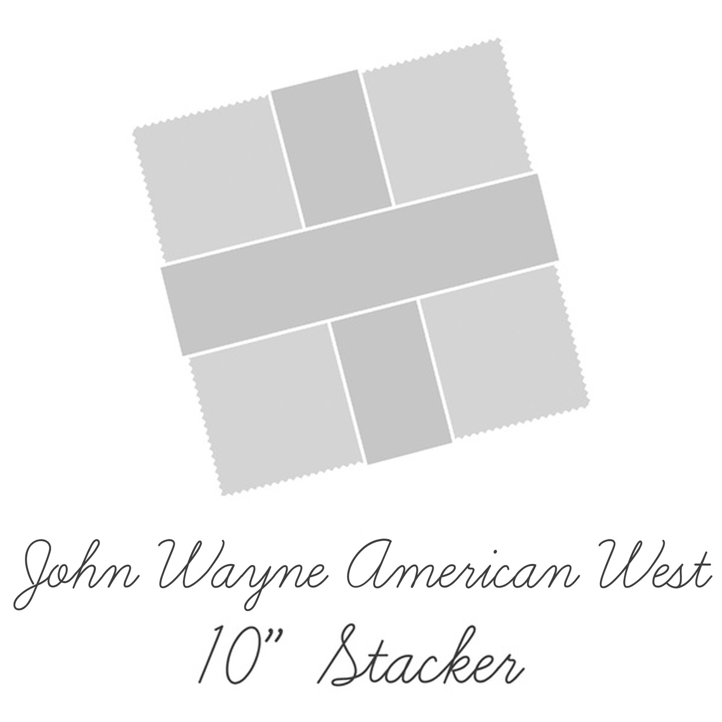 John Wayne American West 10&#x22; Square Pack (Layer Cake / 10&#x22; Stacker) by  for Riley Blake (10-16620-42)