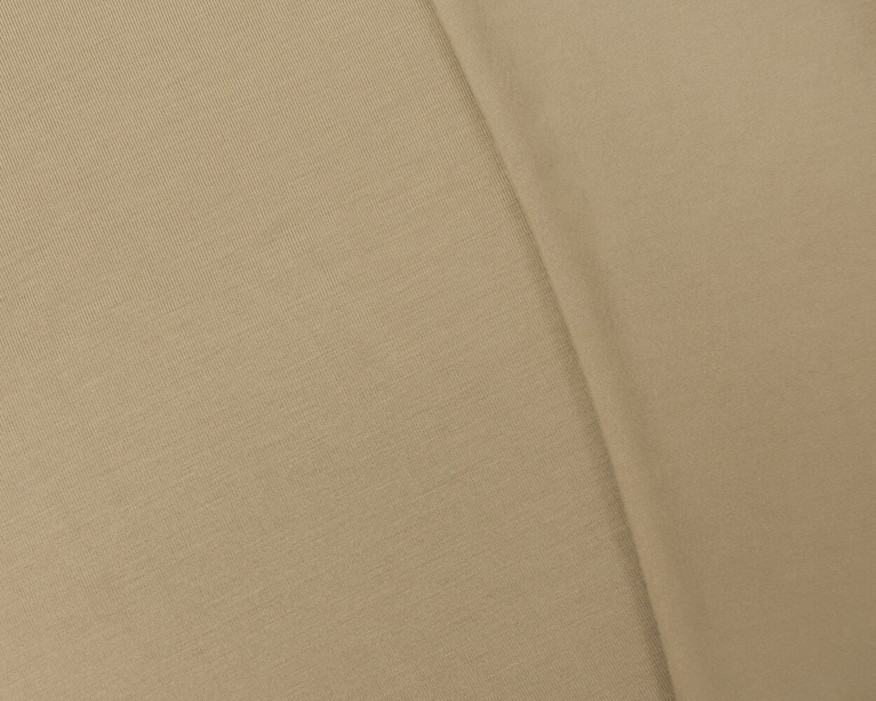 Khaki Beige Bamboo Stretch Spandex Solid Jersey Knit Fabric By the Yard
