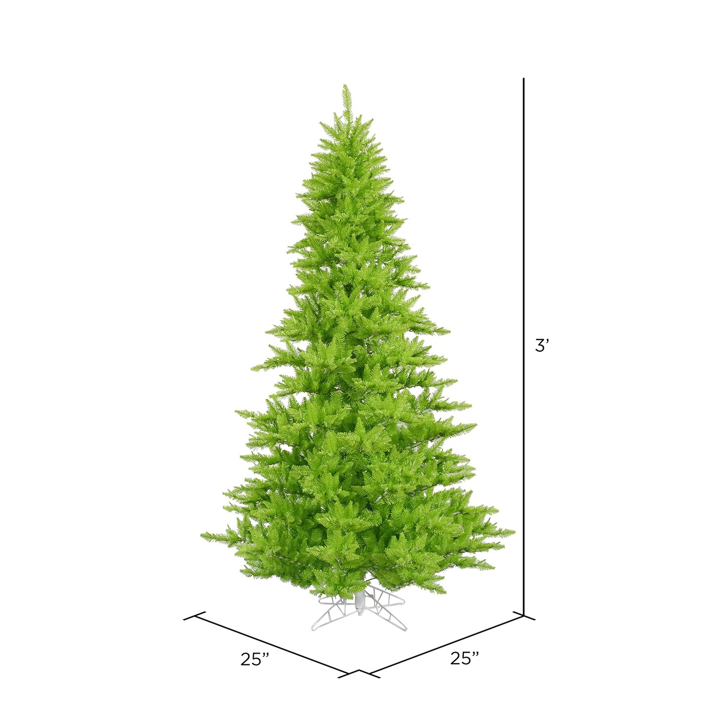 Vickerman 3&#x27;x25&#x22; Lime Fir Tree 234T - K162630