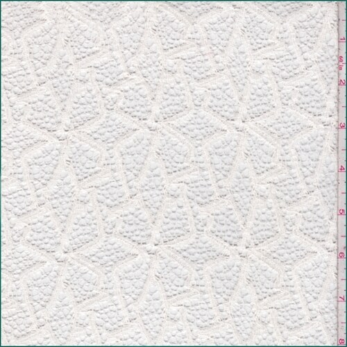 Light Cream Pinwheel Mesh Lace Fabric By the Yard