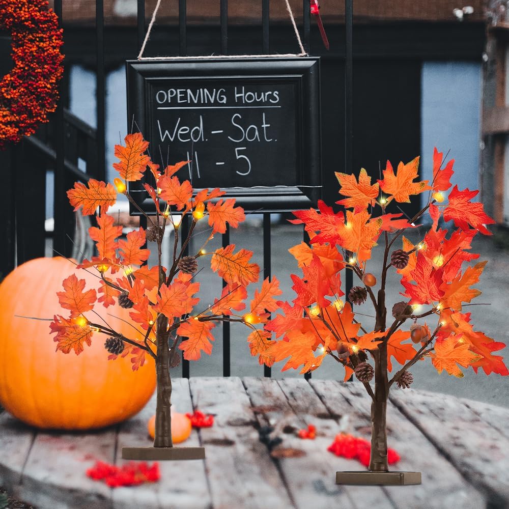 Fall Decorations for Home (2pcs Fall Tree)
