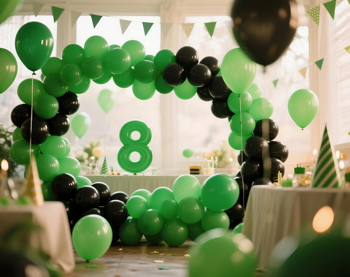 Green Balloons 145pcs Different Sizes (Green) 	5 Inch +10 Inch +12 Inch +18 Inch