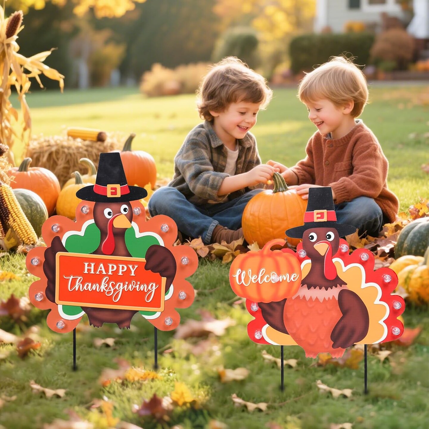 Fall Yard Decor Outdoor (large Turkey)