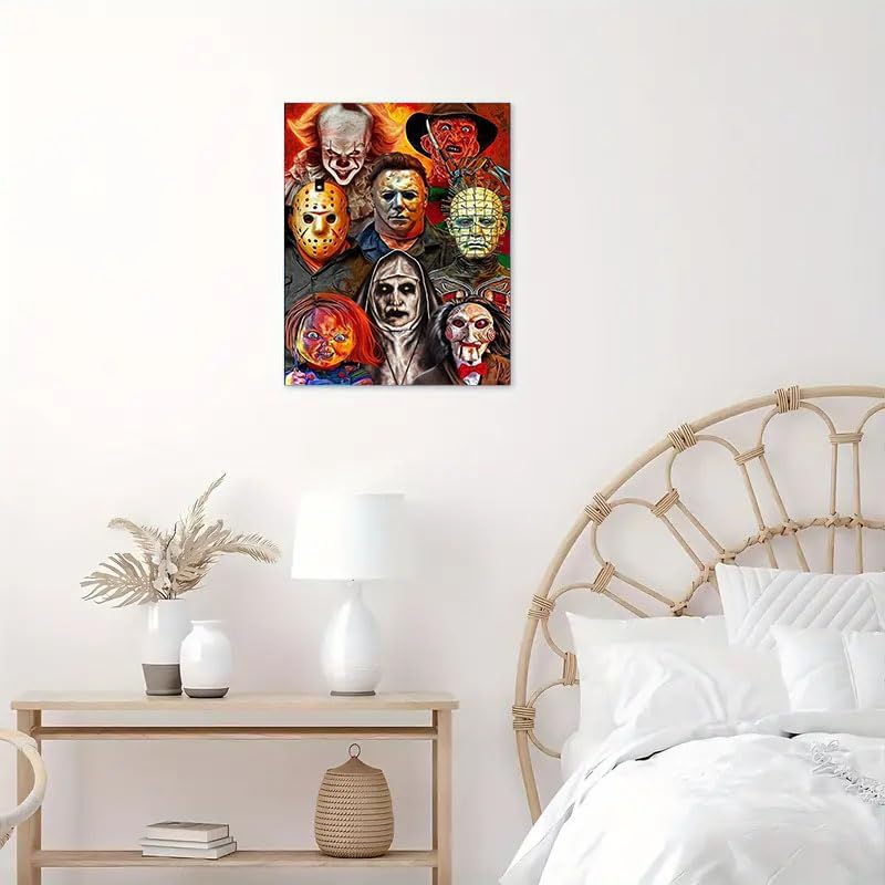 Halloween Paint by Numbers Kit for Adults BeginneR(Paint by Number-Horror-2)