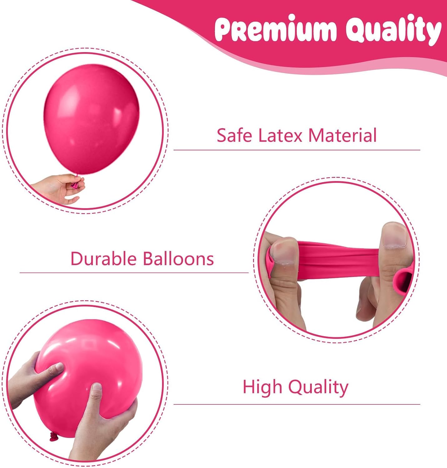 Pink and Silver Balloons (Pink Silver)
