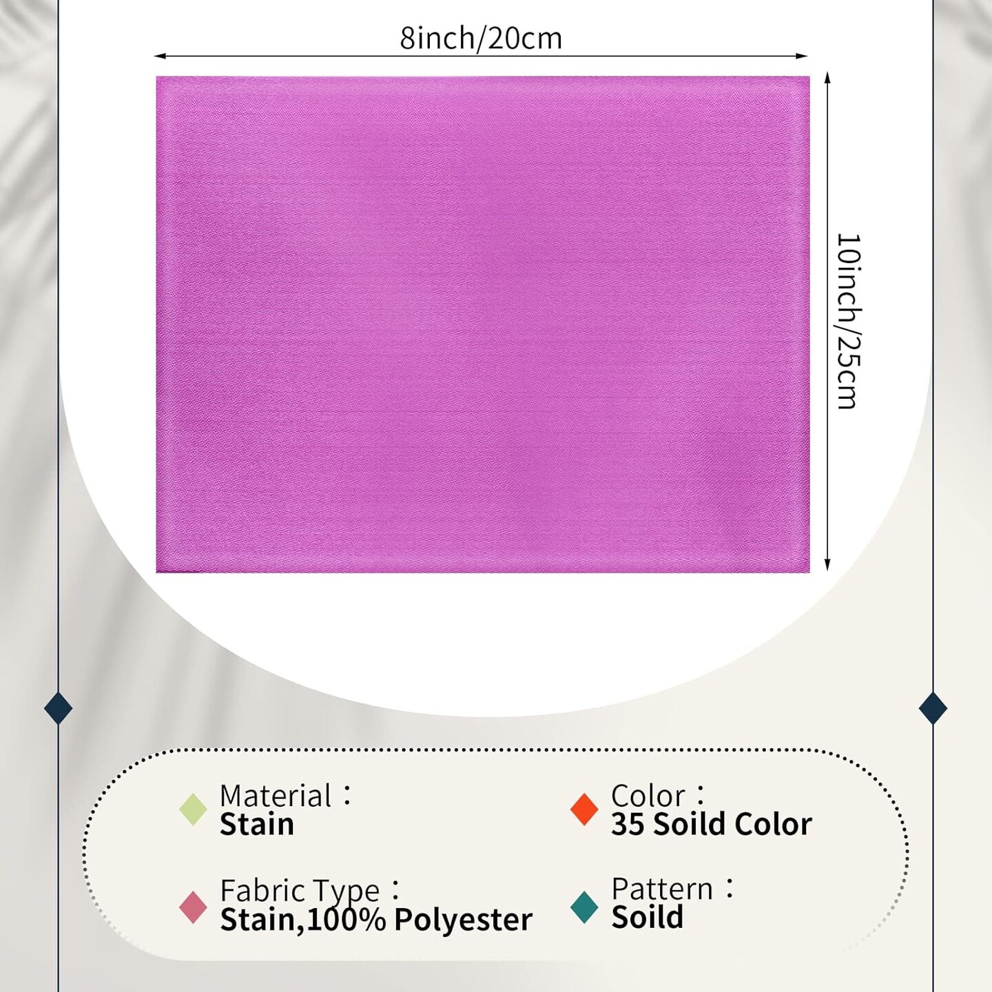 35 Pcs Satin Fat Quarter Patchwork Quilting Fabric(Multicolor)