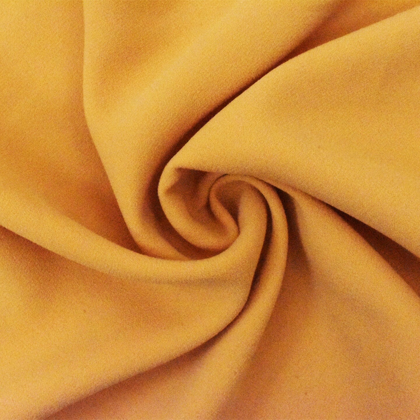 Yellow Famous Designer Poly Double Sided Crepe Woven Fabric By the Yard