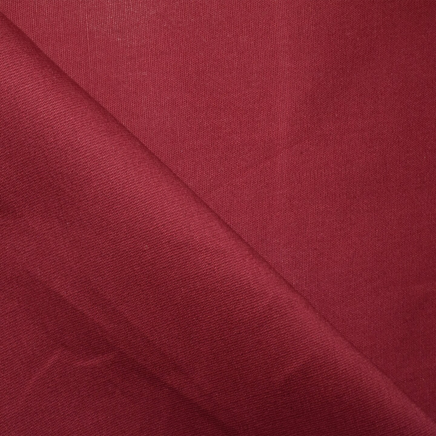 Ruby Red Poplin Stretch Woven Fabric By the Yard