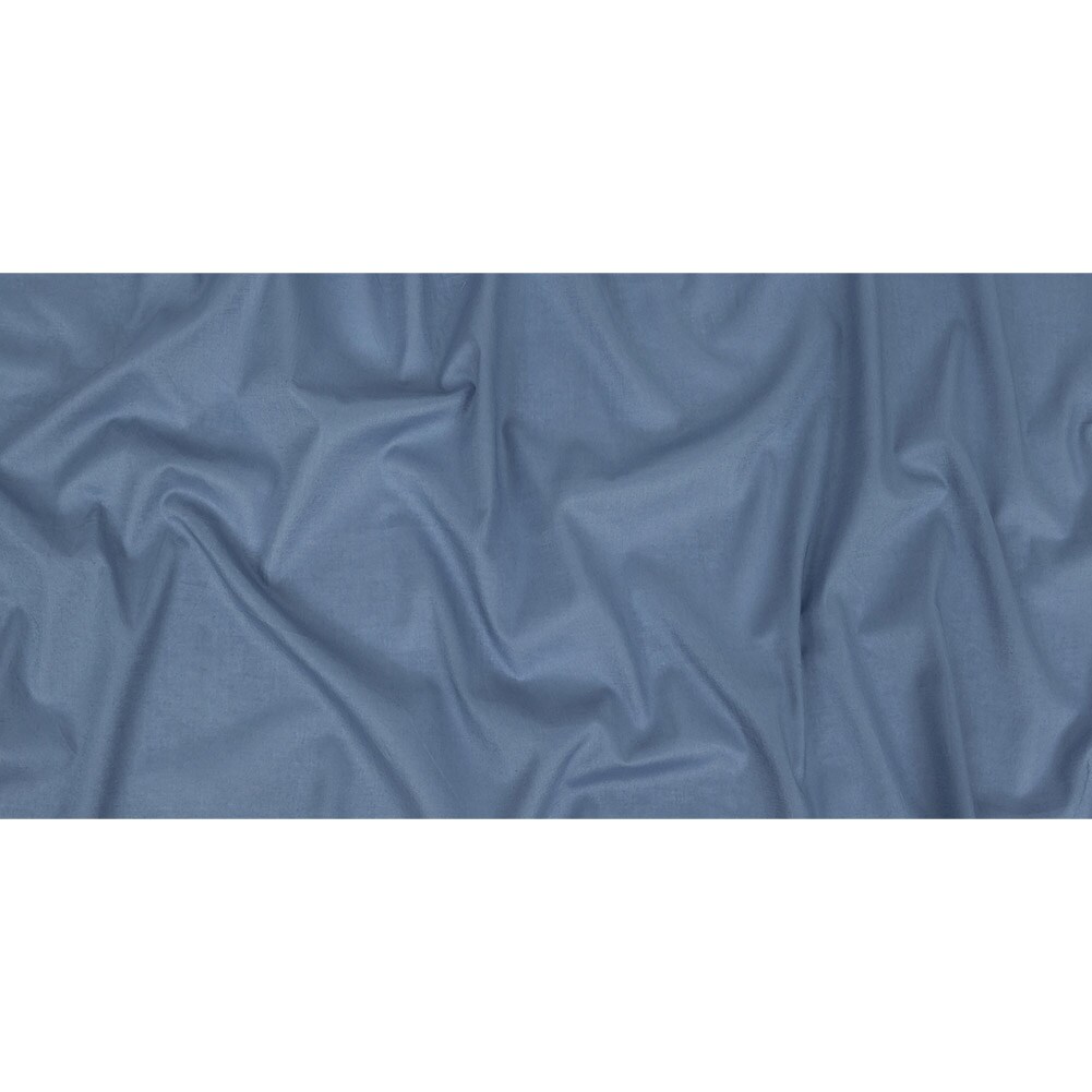 1 Yard Denim Mercerized Organic Egyptian Cotton Voile Premium Solid Fabric