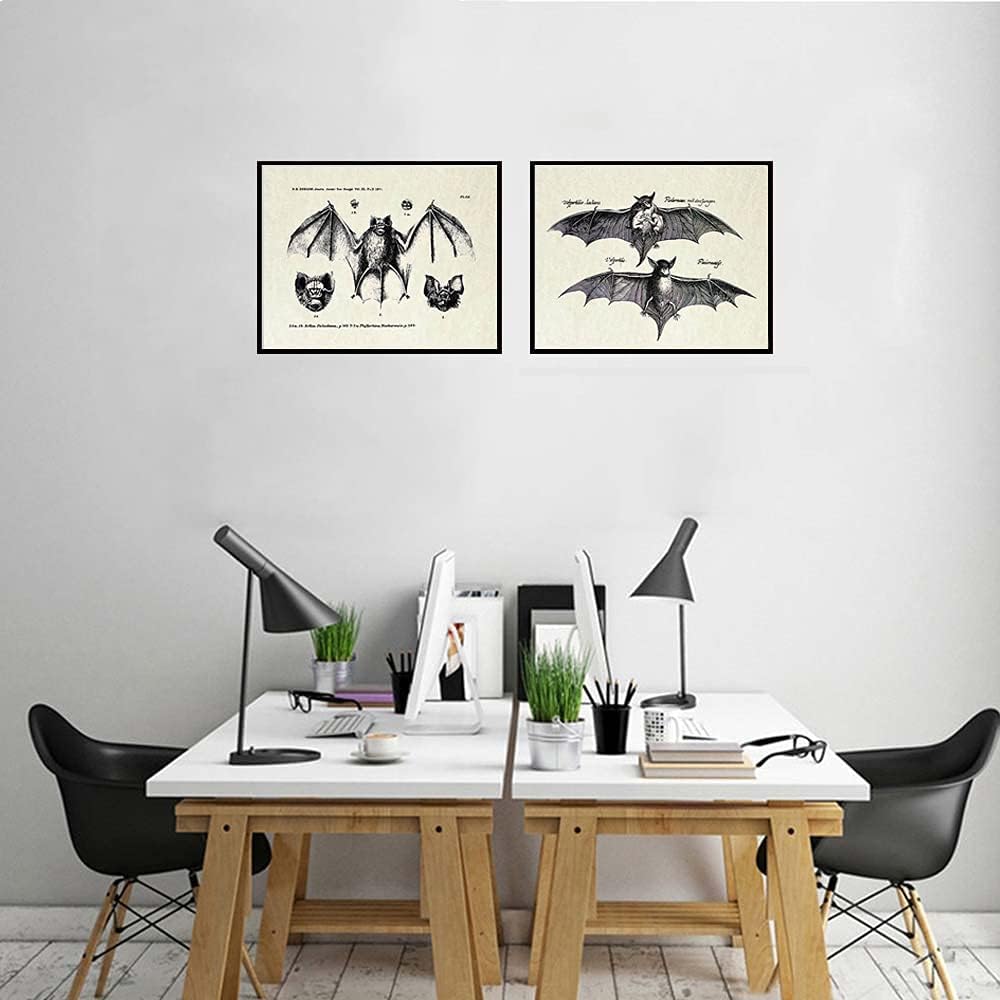 4 Pcs Bats Wall Decor Bats Halloween Decoration