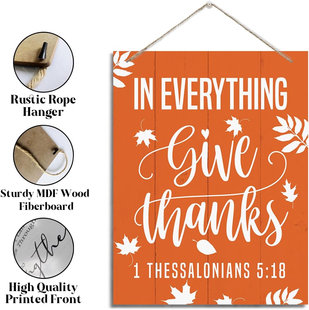 Fall Decoration, Rustic Hanging Wood Plaque Sign(Fall Sign 04)