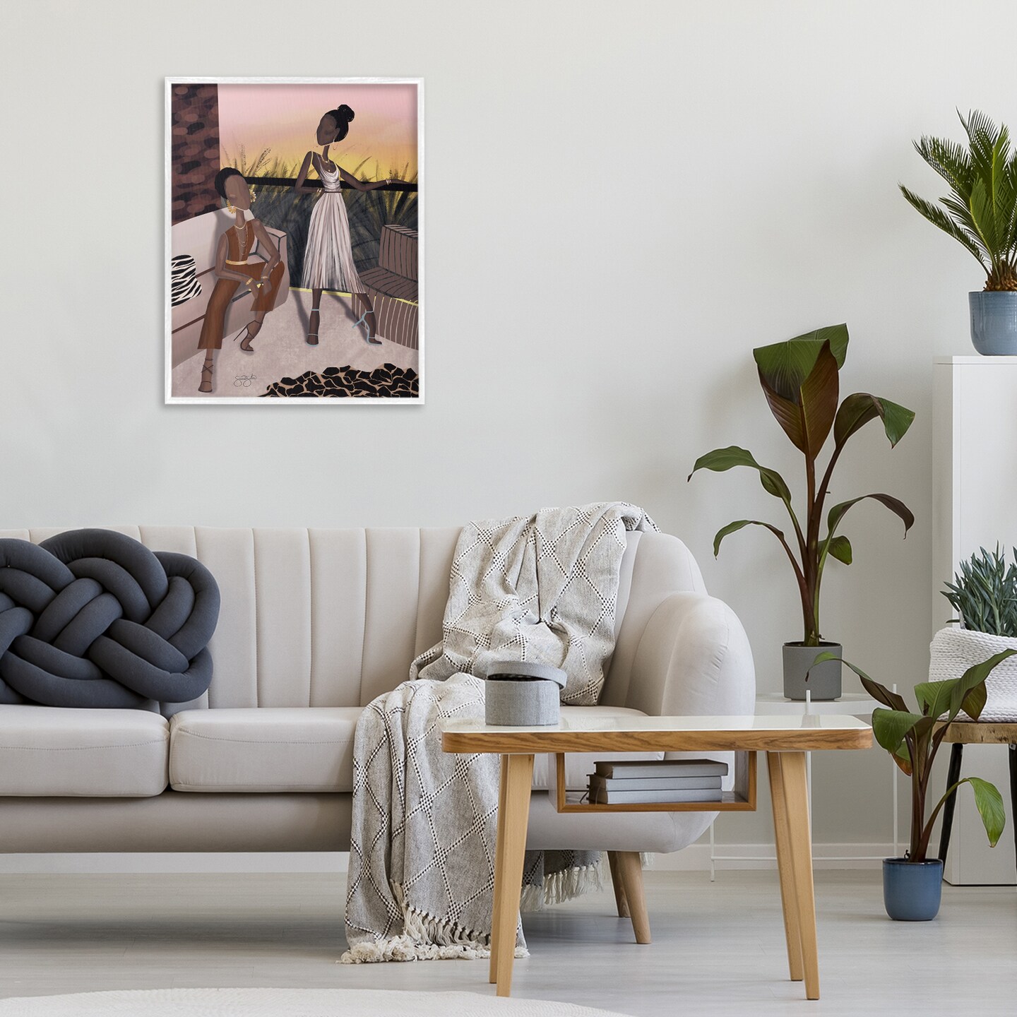 Stupell Industries Sunset Sisters Scenic View Framed Giclee, design by Sierra Siler