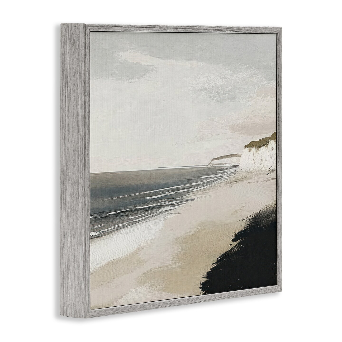 Stupell Industries Soft Sands Seascape Framed Giclee, design by Mona Grace