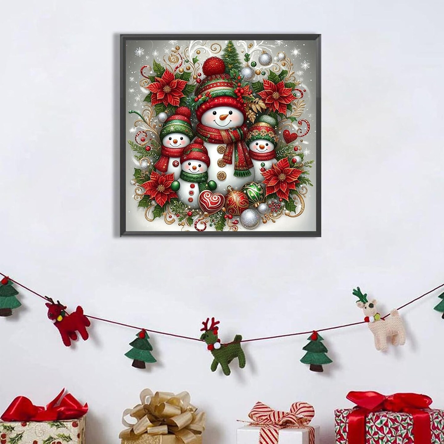Snowman 5D Diamond Painting(Christmas)11.8 x 0.6 x 7.8 inches