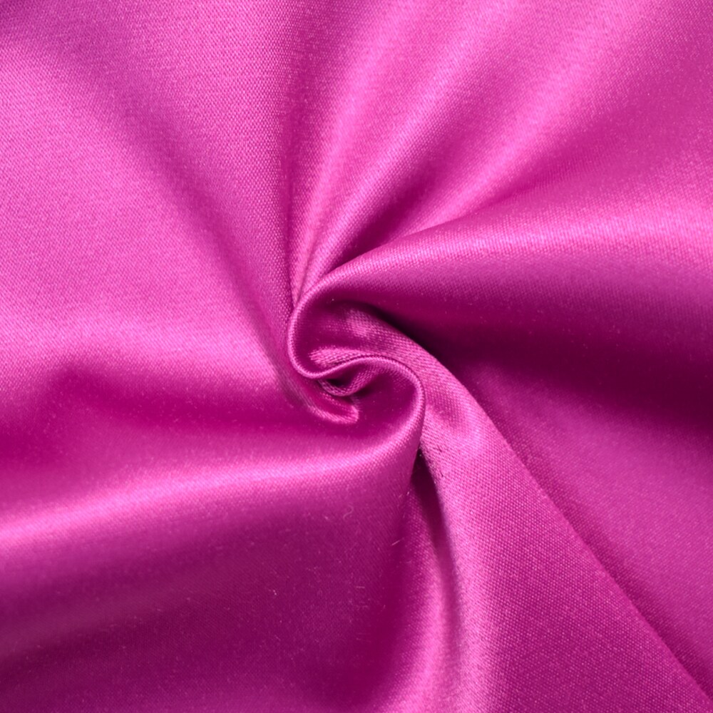 Magenta Polyester Stretch Lamour Satin Woven Fabric By the Yard