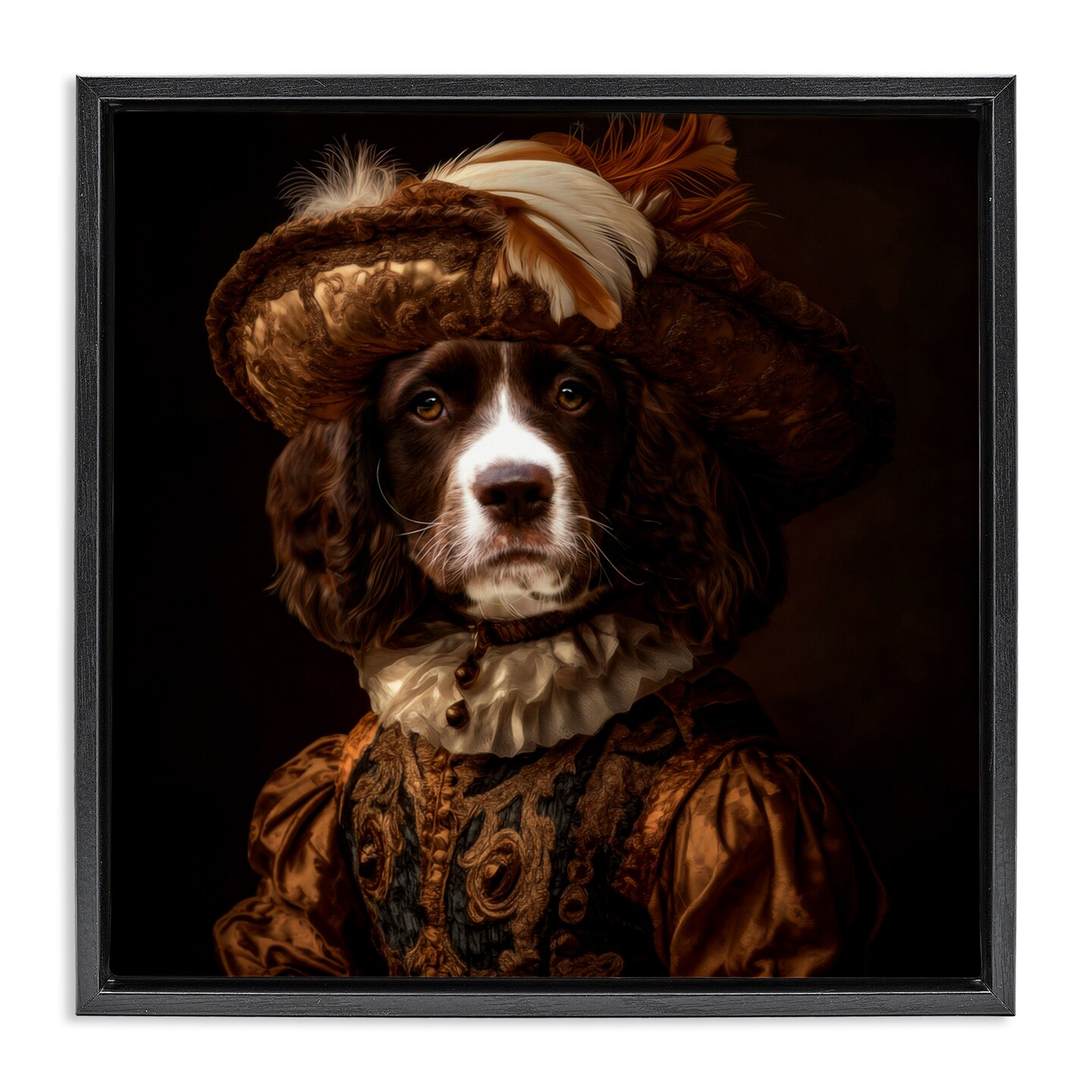 Stupell Industries Canine Crown Prince Floating Frame, design by Kelley Parker