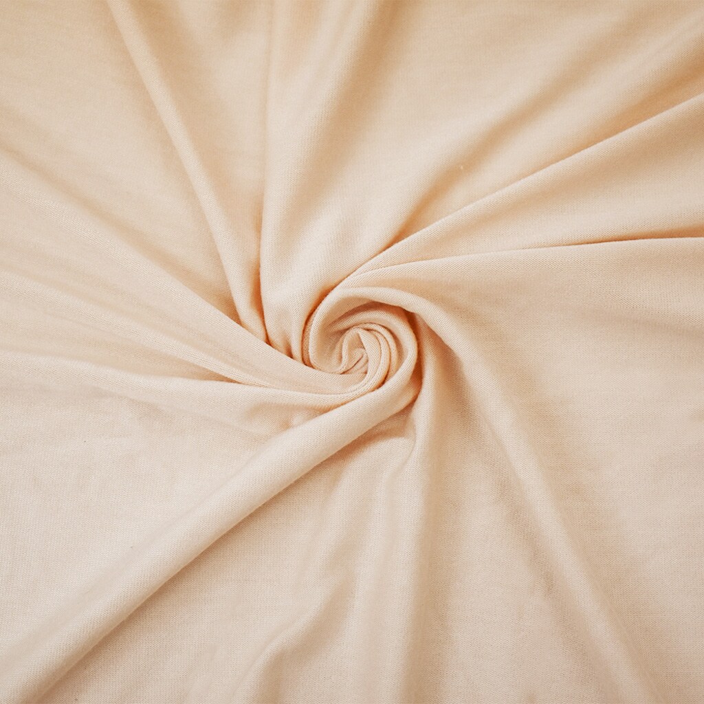 Light Peach Orange Bamboo Solid Stretch Jersey Knit Fabric By the Yard