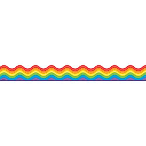Terrific Trimmers® Rainbow Promise Bulletin Board Border – 2¼ in x 39 ft, Colorful Classroom Trim