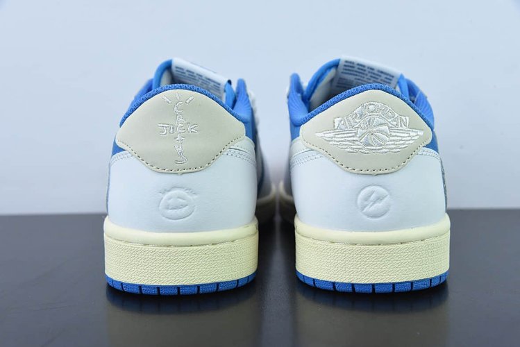 Travis Scott x Air Jordan 1 Low Fragment Design White Blue CQ4277