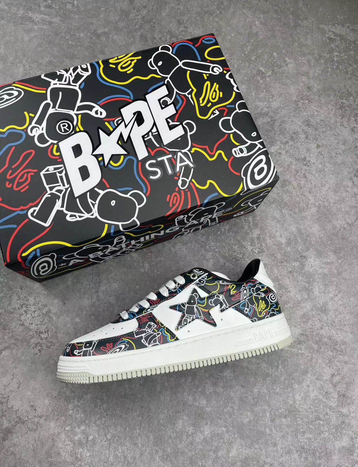 A Bathing Ape Bape Sta Medicom Toy Bearbrick Camo Black