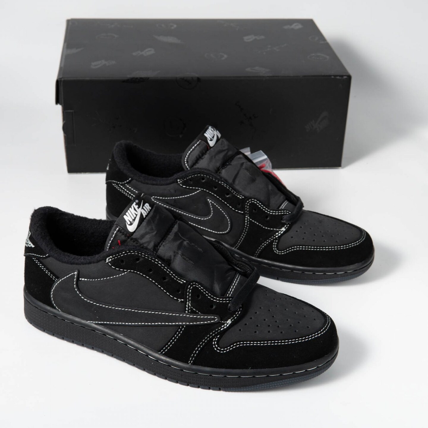 Air Jordan 1 Low Travis Scott Black Phantom Shoes | MakerPlace by