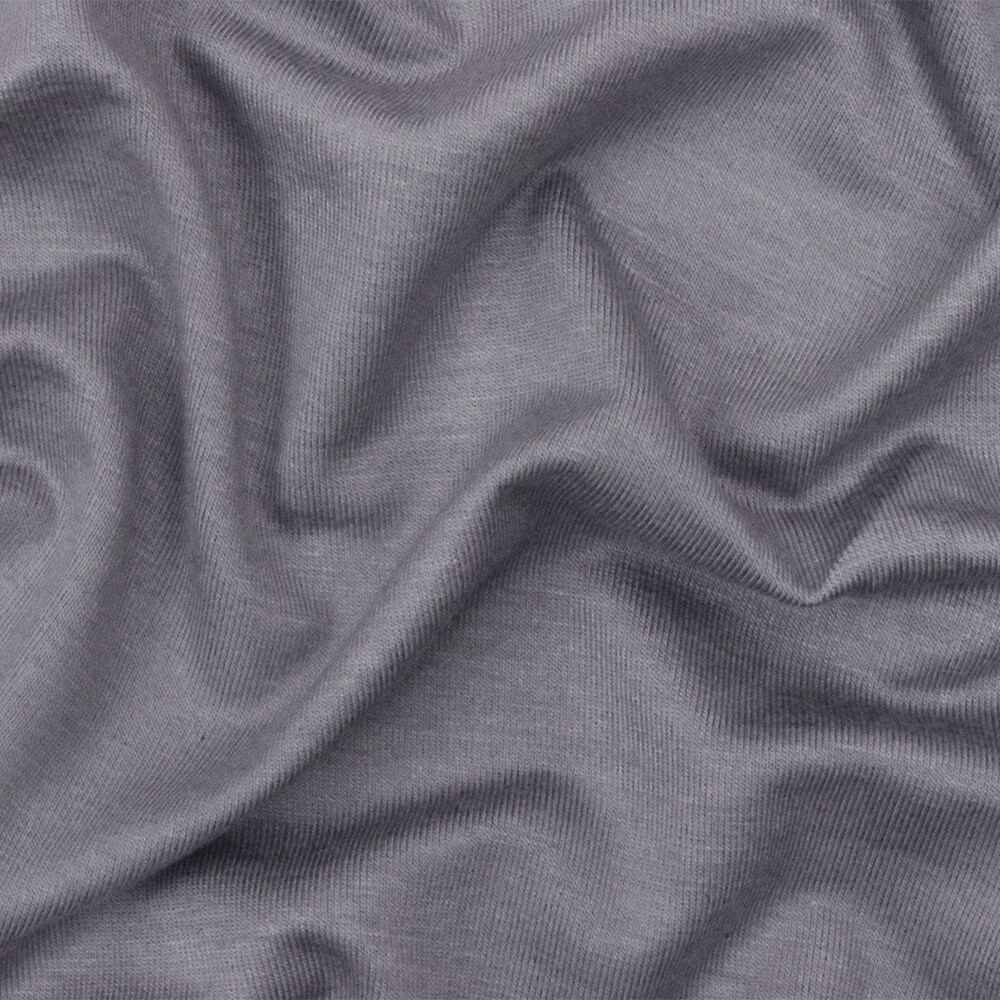 Gray Solid Stretch Spandex Rayon Modal Jersey Knit Fabric By the Yard