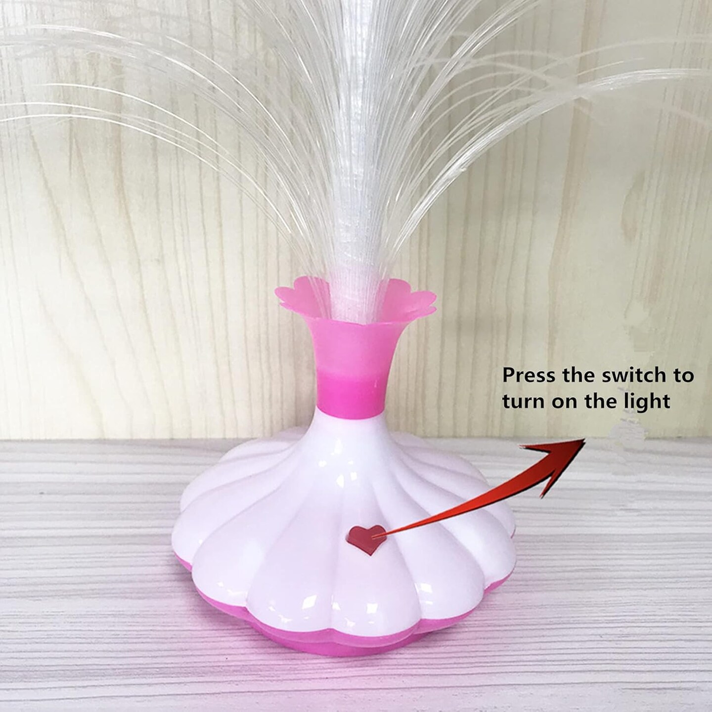 12.6" LED Fiber Optic Christmas Tree - Color Changing with Star Set Tabletop Decor