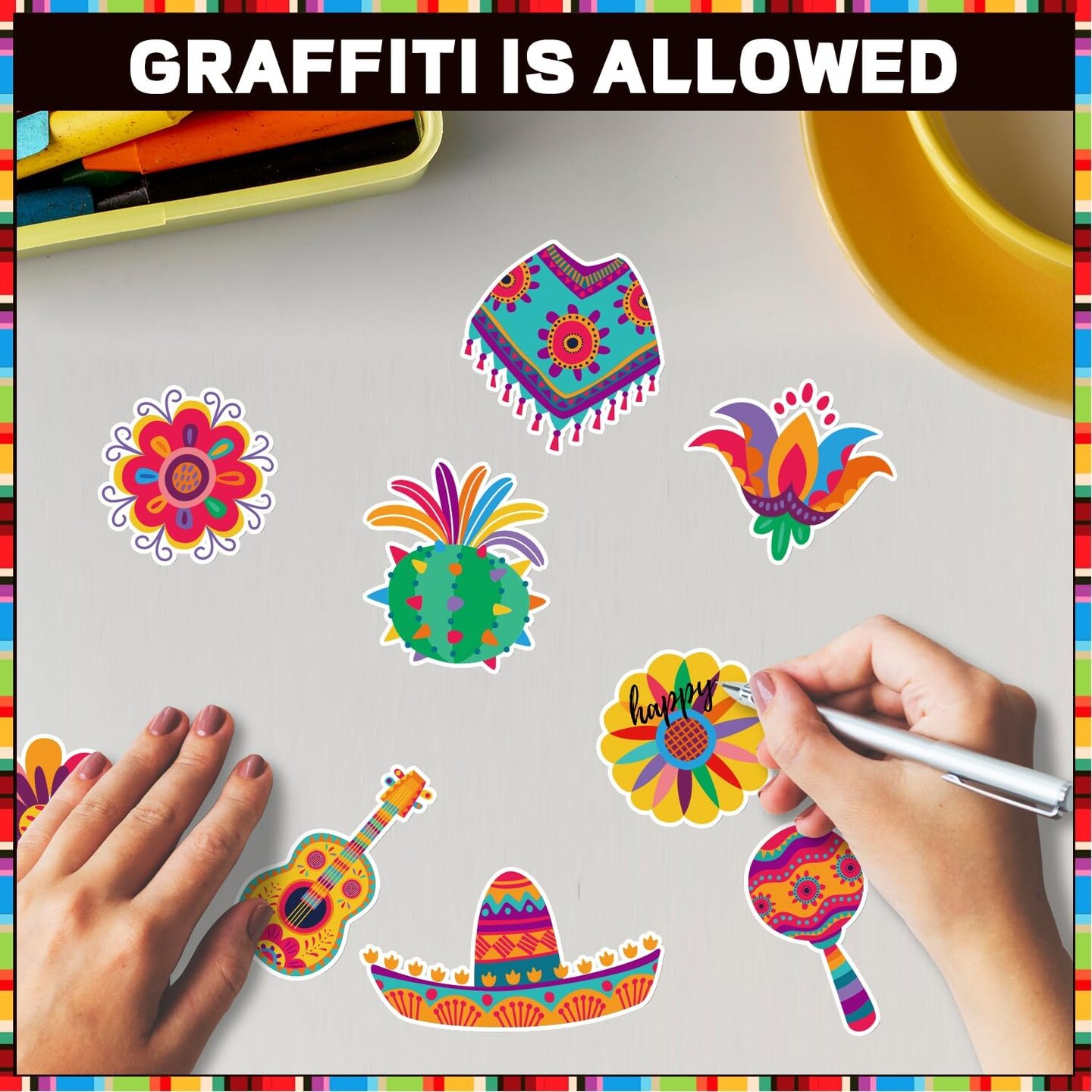 66 Pcs Hispanic Heritage Month Decorations, Hispanic Heritage Month Bulletin Board