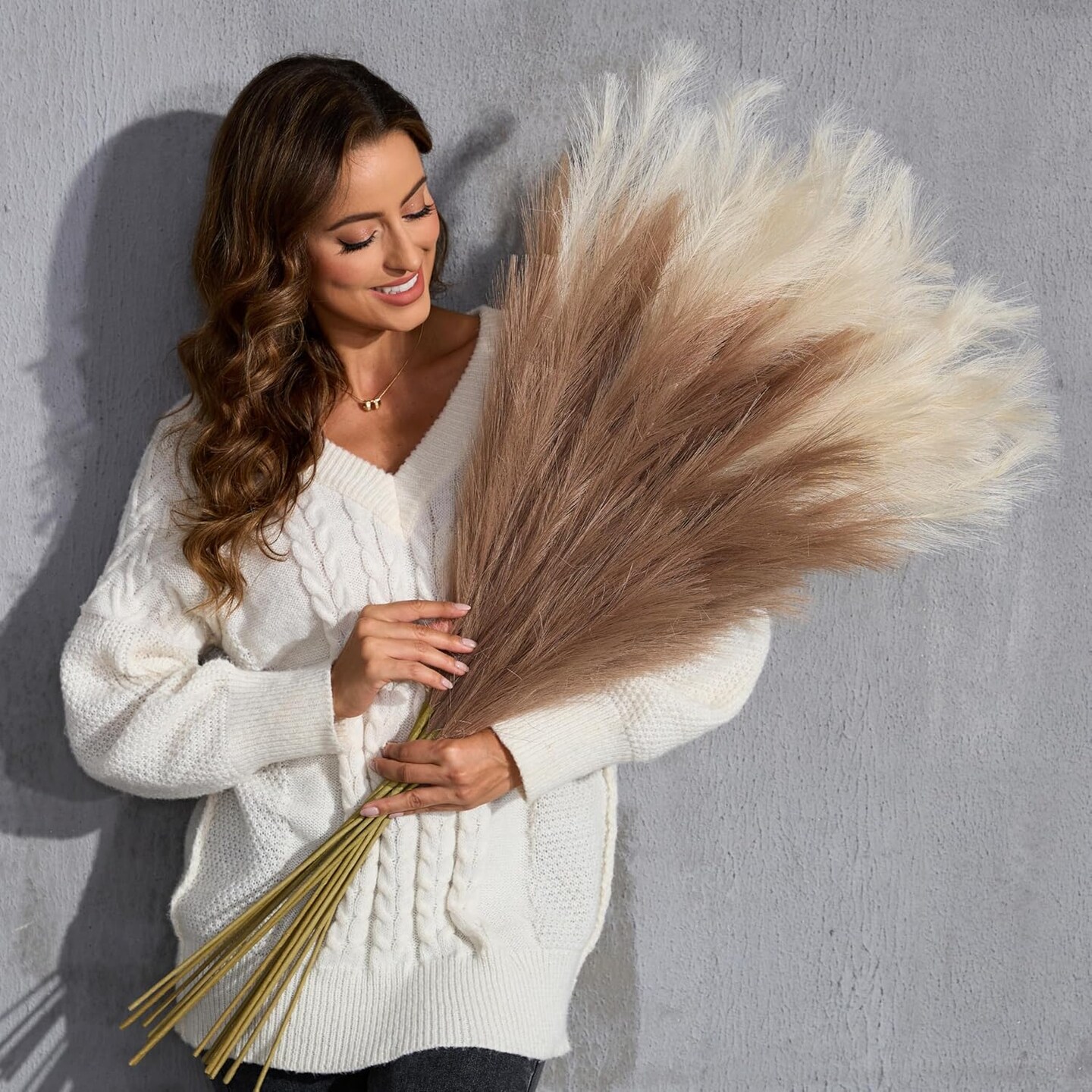 Faux Pampas Grass (B-pink)