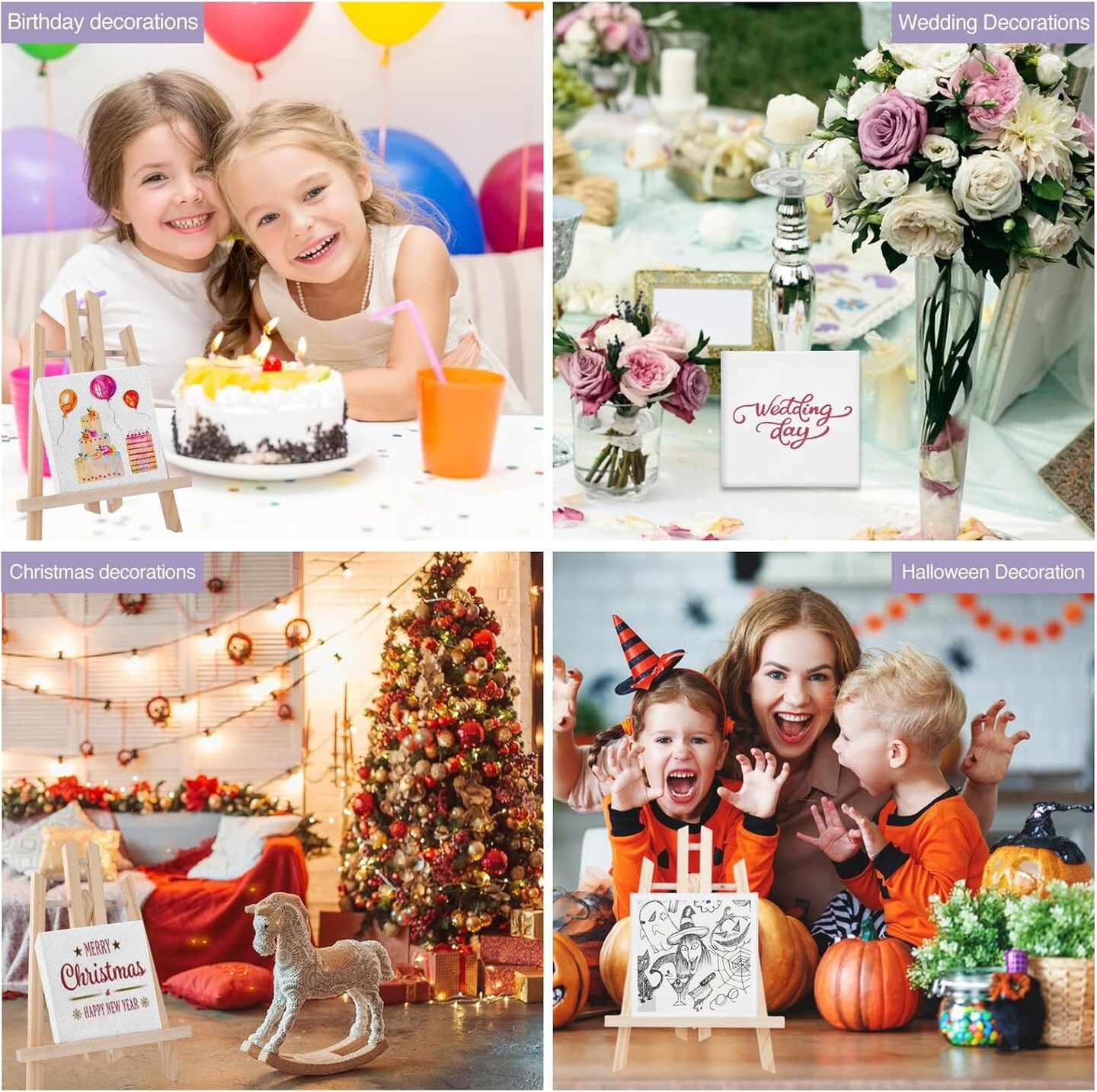 Mini Canvases for Painting (32 Packs Stretched Canvas - 3*3in)