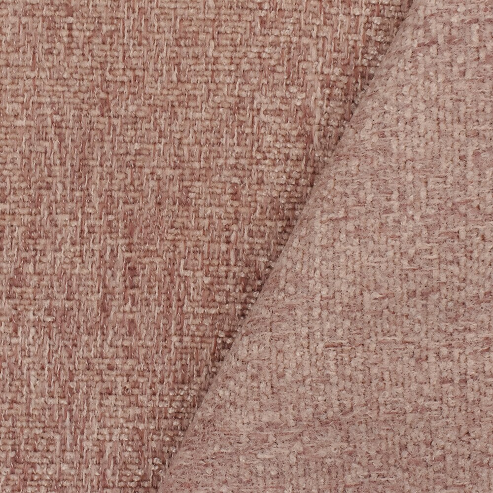 Pink-Beige Texture Poly Chenille Dobby Woven Home Decorating Fabric By the Yard