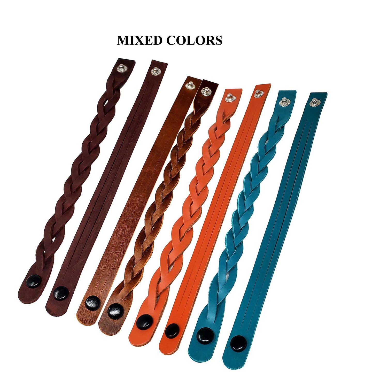 DIY Leather Bracelet Kit &#x2013; Mystery Braid 8 Pack, Easy Braided Bracelet Craft for Kids and Adults