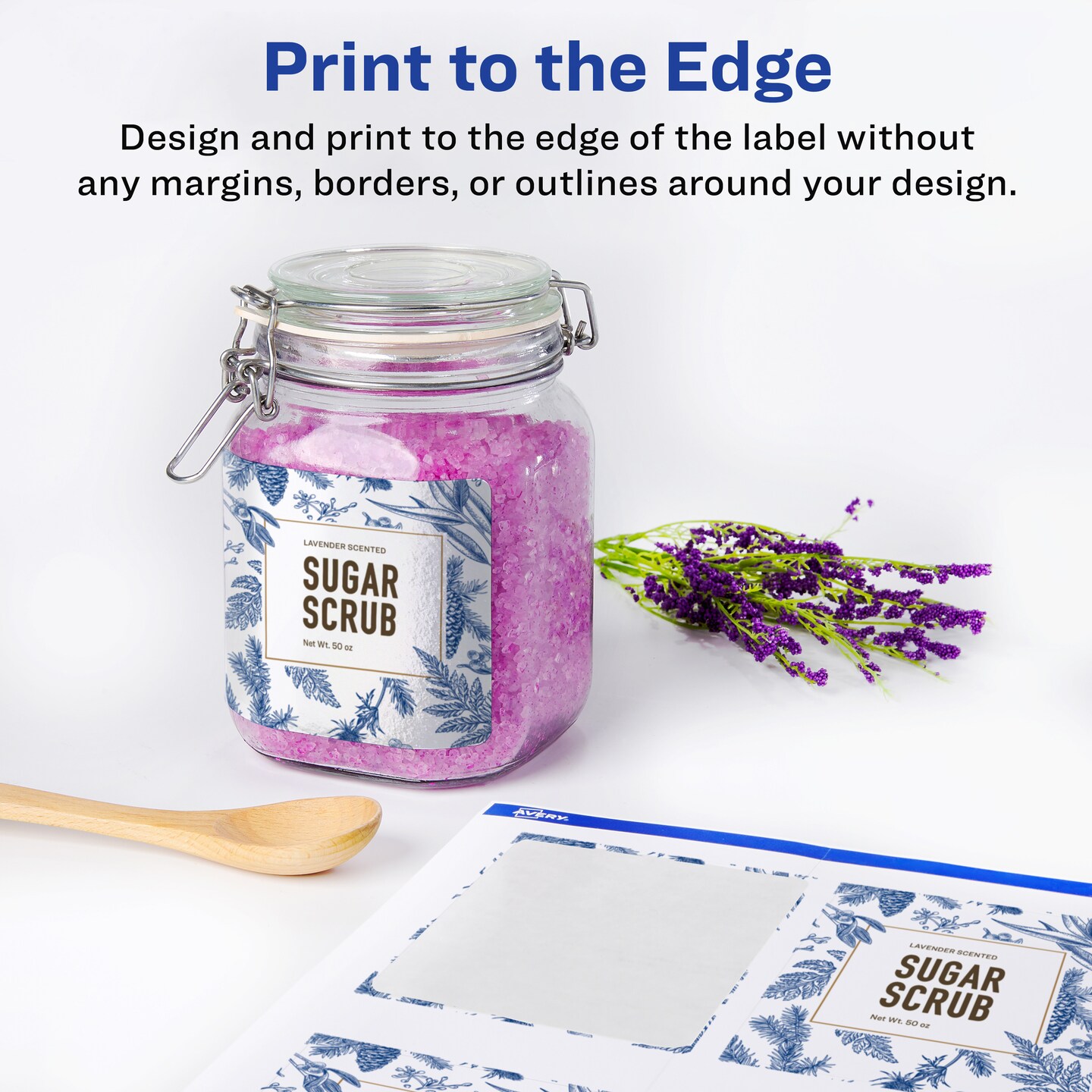 Avery Glossy White Rectangle Labels with Sure Feed, 3" x 3.75"